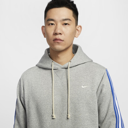 Nike (Nike) Offizieller Therma-Fit-Männer Plus Fleece Basketball Pullover Hoodie HJ3882 063 Farbeinstellung Dunkelgrau/helles Elfenbeinweiß XL