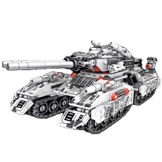 Lego compatible 25 new remote control defense military armored vehicle heavy tank building blocks boy assembly toy gift Leopard double tank--Laser cannon