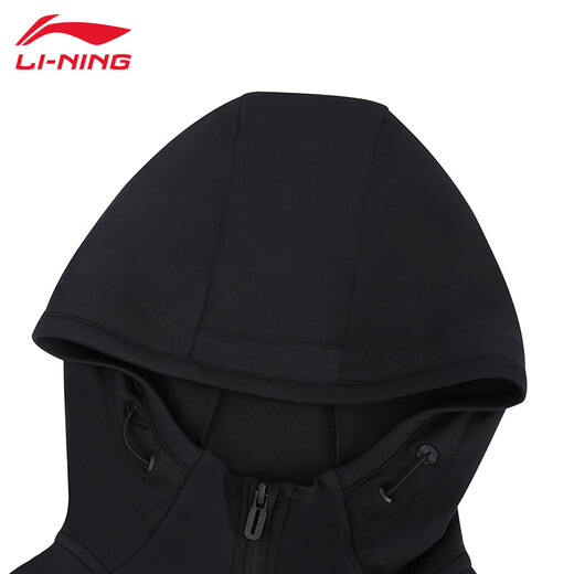 李宁（LI-NING）外套女款开衫卫衣春季新款休闲连帽上衣百搭运动服