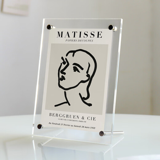 Jin Longxing 7-inch acrylic photo frame double-sided transparent display stand creative photo wedding photo stand universal