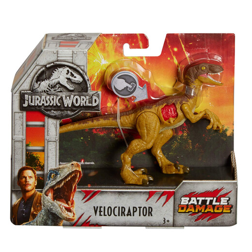 Mattel (Mattel Toy) Первое поколение классического американского американского потери войны Velociraptor Jurassic World Collection Sound Effect