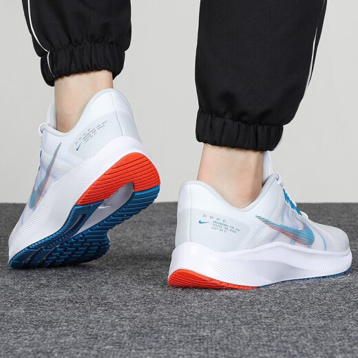 耐克（NIKE）官方男鞋夏季款运动鞋REVOLUTION 6 NN透气缓震跑步鞋赤足休闲鞋 DA1105-101/白色多色蓝色亮深红 44