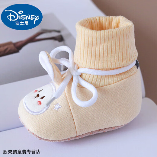 Disney Baby Chaussures et chaussettes 01-6 mois Spring Baby Chaussures Nouveau-Born 3 Soft Soft Soches intégrées Chaussures Tissu 5
