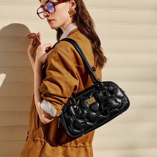 
New NUCELLE Shen Yue's Pegasus Bowling Bag 2025 New Boston Bag Bag One Shoulder Armpit Bag Birthday Gift
