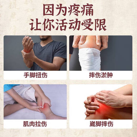 
Iron beat analgesic ointment 701 Bleeding and injury ointment patches for falls and soft tissue damage repair muscles, bones, bones, and ligaments strains 1 box [Ankle sprain medicine to reduce swelling and pain] Official direct sale