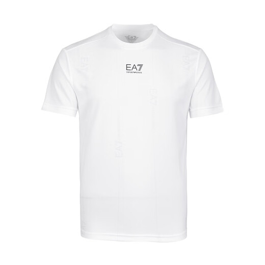 Emporio Armani Summer New Sports Trend Light Luxury Casual Herren-kurzärmeliges T-Shirt 7M000044 AF13754 White M