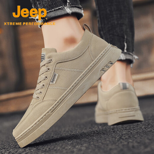 JEEP SPIRIT 1941 work shoes men's shoes trendy men's waterproof casual board shoes work shoes versatile labor protection shoes summer shoes khaki upgraded model / high-end wear-resistant non-odor feet 42 standard sports code