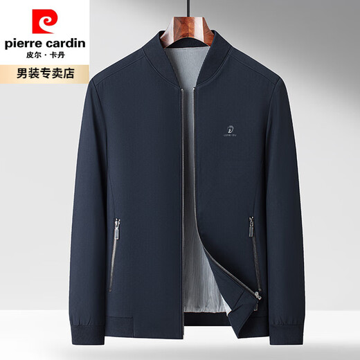 Pierre Cardin 2025 Spring Nouvelle veste pour hommes décontractée Top Versatile Top à vent et sans fer Daddy Spring and Automne Veste Blue 9215 170 / M Single Taille