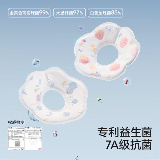 Betis disposable saliva towel baby bib newborn waterproof no-wash bib pad gauze 20 pieces blueberry