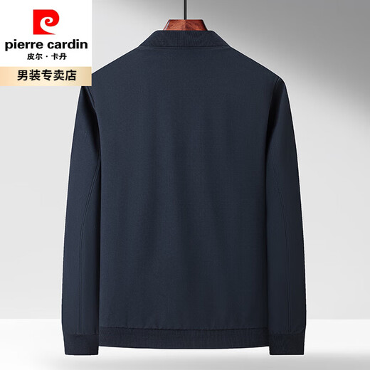 Pierre Cardin 2025 Spring Nouvelle veste pour hommes décontractée Top Versatile Top à vent et sans fer Daddy Spring and Automne Veste Blue 9215 170 / M Single Taille