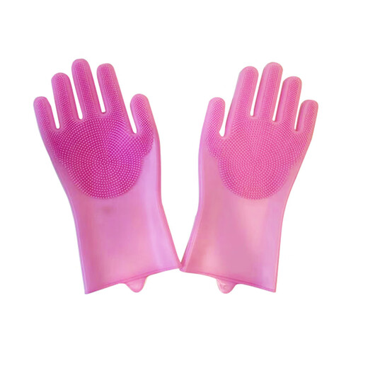 Pet dog and cat bathing gloves, bathing brush, remove floating hair and smooth hair artifact, anti-scratch and bite silicone