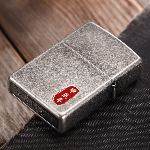 Zippo Edge легче подлинный древний серебряный серебряный резьба, драконы ходят старого керосинопродавшего мужского зодиака -подарочного подарочного дракона, ходит старый керосин [новая машина без масла] dy9902sk