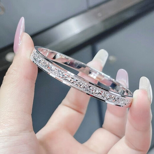 PT950 platinum crushed ice bracelet price by gram