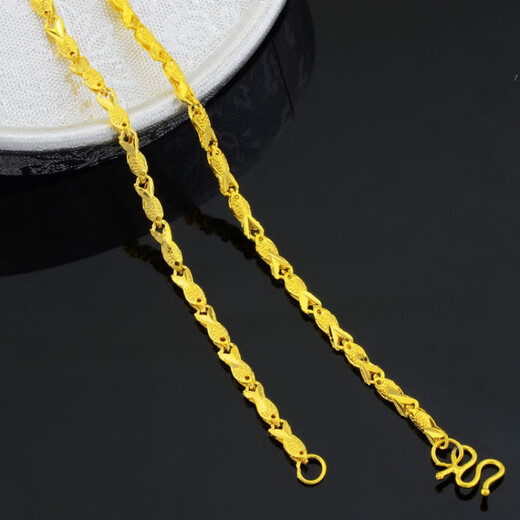 KZD old phoenix chain clavicle chain ladies simple gift 18K gold color small fish necklace gift non-fading single