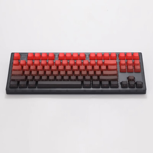 Belly spirit mk870 blackberry side engraving mechanical keyboard Bluetooth wired wireless Bluetooth customized computer game silent office [three mode] Obsidian + Hongyun head engraving KTT red axis [enjoy the silky smoothness]