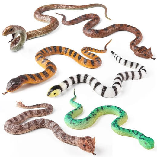 Simulación de juguete de broma infantil Modelo de animales TPR GLO Soft Mamba Snake Snake Snake Snake Viper Viper Flower Snake BY5012 Fragant Snake (material sólido TPR)