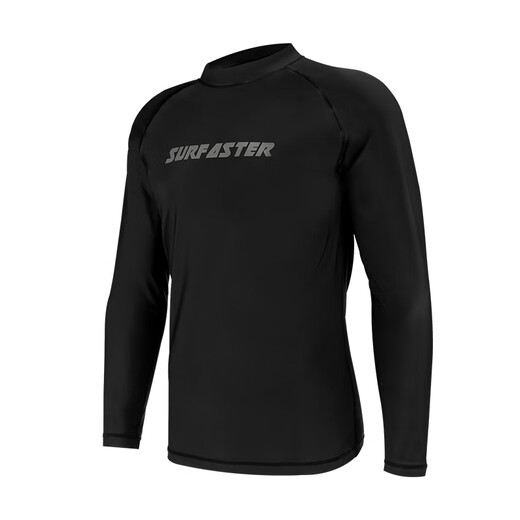 Speedy men's swimsuit hot spring wetsuit surfing sunscreen jellyfish beach seaside long-sleeved swimsuit black storm 3XL