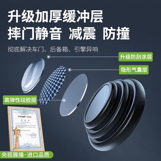 
Dipper door shock absorption cushion gasket glue sticker car interior decoration supplies practical door closing silent anti-collision strip artifact [General] 12 packages丨Double thickening丨Shock-resistant
