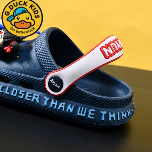G. Duckkids Nezha Devil Child 2025 Sommer New Children's Anti Sliped Cave Schuhe Jungen Strandschuhe Baolan [Nezha Ao Bing] 31 [Schuhlänge ist ca. 19,5 cm]