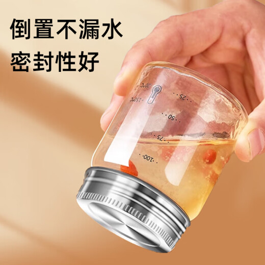 Le premier concept de capuchon en acier inoxydable de qualité haut de gamme français peut être cuit à la vapeur et la bouteille de nid d'oiseau cuit avec gélatine de lin et bouteille en verre borosilicate 11304 Cassin en acier complet avec lin 300 ml