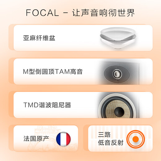 Fokal Jinlang Audio Evo X N2 Jinyun Serie 3-Wege-Boden-Lautsprecher Fever Hifi Hifi Sprecher, der in Frankreich Evo X N2+Luyao RA-1592mkii beheimatet ist