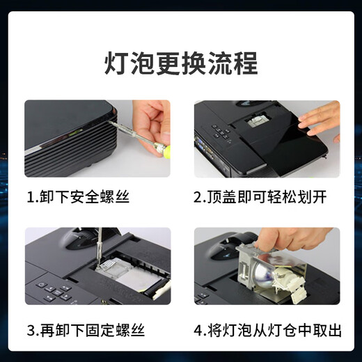 集大成精选投影灯泡兼容优派PJD5151 PJD5153 PJD5155 PJD5250 PA502X PA503X TB3514 TB3516投影仪灯泡 麦乐普高亮灯泡【还原原机亮度】 PA503W