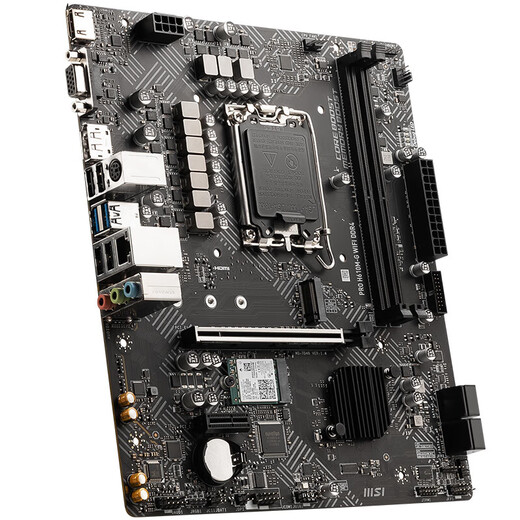 微星MSI B660M B760M Z790 B660迫击炮Mortar爆破弹WiFi Z690刀锋钛台式电脑主板电竞游戏主板 PRO H610M-G WiFi D4