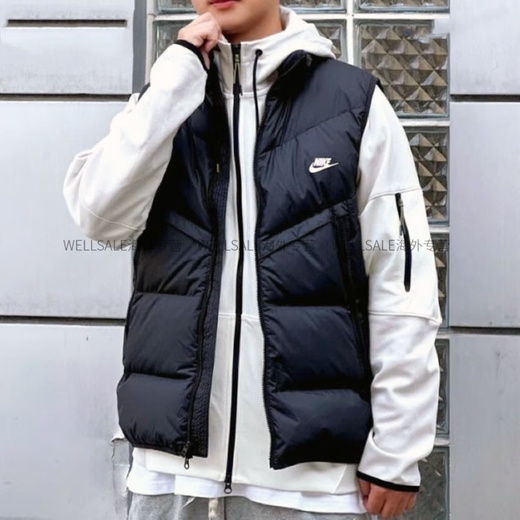 
Nike (NIKE) new down vest thick men's windproof and warm casual top sports vest trend FB8184 black_FB7374-010 Thick cotton jacket S Recommended 100-120Jin [Jin equals 0.5 kg]