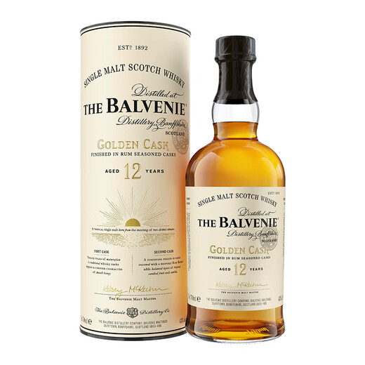 Balvenie Scottish Односолосолодовое вино вино 12 лет двойной бочкой, выдержанный оригинал, импортируется из производственной зоны Speyer в Великобритании 12 лет 700 мл.