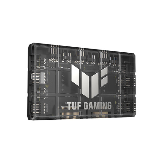 ASUS TUF GAMING TFH-01 fan hub 6 fan control ARGB+PWM/dual SATA power supply/overcurrent & short circuit protection/magnetic design/running indicator light