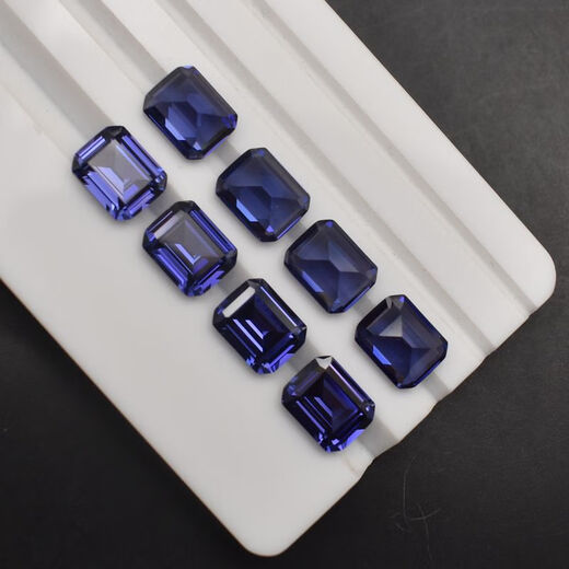 Tanzanite sapphire loose stone cut rectangular ring face men and women ring style stone loose diamond diy matching stone 4X6mm rectangular
