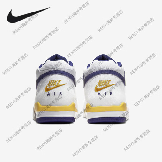 Nike (Nike) Flight Legacy AJ4 Brüder Lakers Retro-Basketballschuhe FD9928-101 AJ4 BROTHES MODEL 40