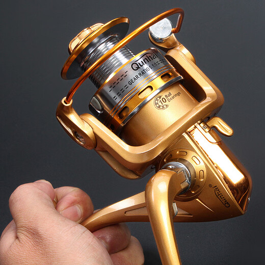 
Chaosihui [9274 people praised] Sea pole fishing wheel full metal head fishing wheel Luya wheel spinning wheel sea pole wheel fishing reel 12-axis 2000 metal fishing wheel + 100-meter line
