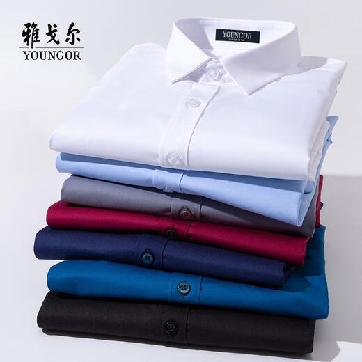 Alcalde Yageor DP Free Ironing Free Free Maniple de manga corta Camisa de manga larga Cotina mixta Cotton Professional Desgaste formal Commuting Business Casual DX6630 Modelo de manga corta 38 Recomendado 100-115Jin [Jin equivale a 0.5 kg]