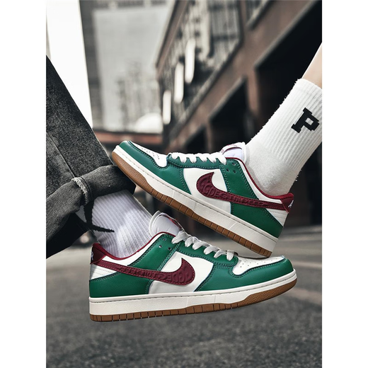 AJ Zapatos regulares para hombres Putian en blanco y negro Panda Dunk New Red AJ1 AJ1 Low Top Shoes Sports Women's Shoes Big Children 1699 metros Verdes 39