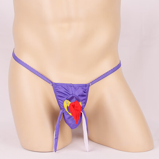 Cinturón de ropa interior sexy para hombres tanga de tía de juego creatividad creativa divertida y sexy ropa interior pájaro cabeza t-toss shishima rojo