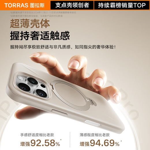 图拉斯支点壳QPro【高端时尚款丨相机按键全包】 适用苹果16promax手机壳iphone15pro旋转支架14磁吸防摔 【沙漠金】相机按键全包 【iPhone16ProMax】