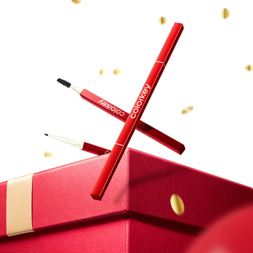 Color Key Colachi three-dimensional profile color-holding eyebrow pencil for men and women, fine refill, water-resistant, sweat-resistant, not easy to fade, Mother's Day gift 03 Star Rock Gray