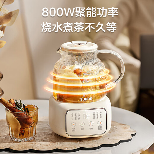 SUPOR Health Pot Tea Maker Flower Teapot Constant Temperature Kettle Kettle Electric Kettle Office Insulation Tea Kettle 1.2L SW-12Y09