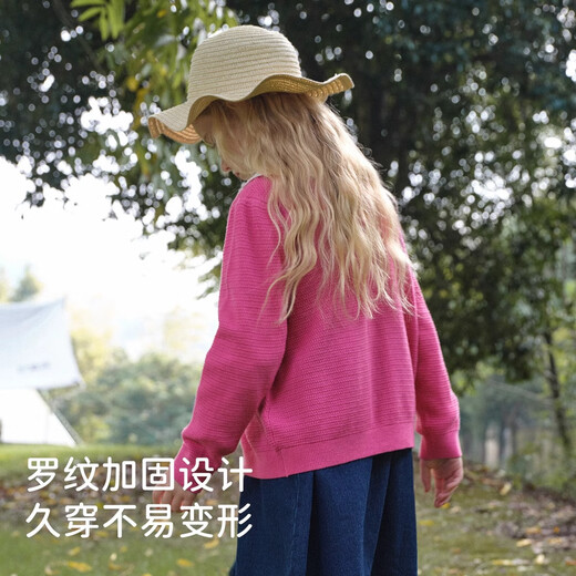 David Bella Girls Red Pullover Jacke Girl gestrickt Pullover Frühlingskleidung Kinder Top Kinderkleidung Frauen Frauen