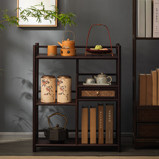 Nanfang Impression (NANFYINX) tea cabinet storage rack, new Chinese style Bogu rack, tea table, tea table, side cabinet display rack, tea cabinet, tea set storage rack, Wuwei tea cabinet storage rack-fully shipped