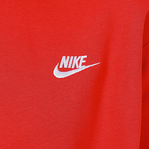 耐克（NIKE）男装女装加绒保暖情侣运动服健身训练休闲卫衣套头衫圆领外套上装 BV2663/本命年红色 男女同款 单 S