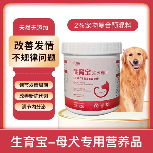 OIMG Fertility Bao for Dogs, Special Nutrient Premix for Female Dogs to Promote Estrus and Ovulation, Female Dog Fertility Bao, 5 barrels of mix (free mix, please note when placing an order)
