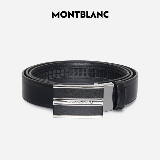 Montblanc Montblanc Cow Plewide Hebilla Automaticle Automático Cinturón de cinturón de un solo lado 3CM 118421 Regalo