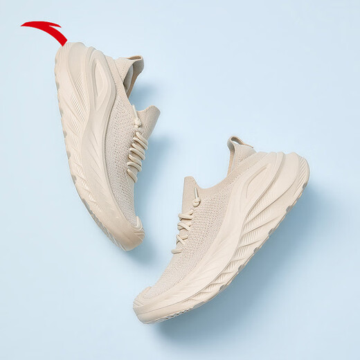 ANTA Explore the World | Comfortable Sports Shoes for Women 2026 Spring New Shock-Absorbing, Comfortable, Breathable and Versatile Training Shoes, White-2 36.5