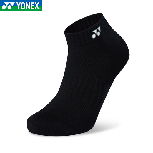 YONEX Yonex chaussettes de badminton chaussettes pour hommes yy chaussettes de sport chaussettes de serviette à semelles épaisses pour hommes 145075BCR-noir