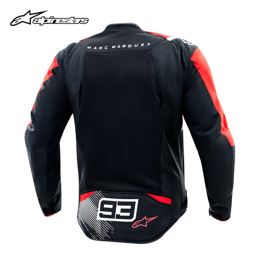 Alpinestars T-SPS V2 Un traje de montar de montaña de primavera estrella y motocicleta de verano Mesh de caballeros transpirables Traje de equitación de motocicleta Negro Rojo y blanco brillante 1342 (93 CO-Brandaña) XXL