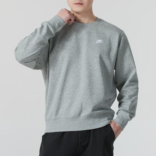 Nike (NIKE) sweatshirt men's clothing 2025 spring new sportswear fitness training running exercise casual clothes fashion pullover FN3889-063 M