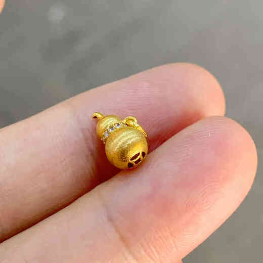 ZHIO 18k gold plated small drip ancient brushed 18k gold plated gourd accessories diy beaded bracelet small gourd pendant