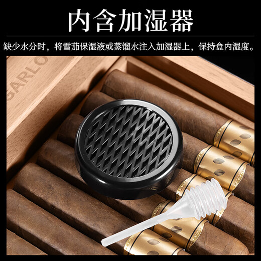 CIGARLOONG cigar humidor piano paint large capacity double-layer cedar wood Cuban cigar humidor cabinet box